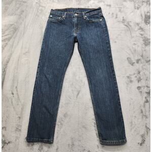 Levi's Jeans Mens 30X30 Blue Dark Wash 511 Slim Trouser Stretch Denim Tapered